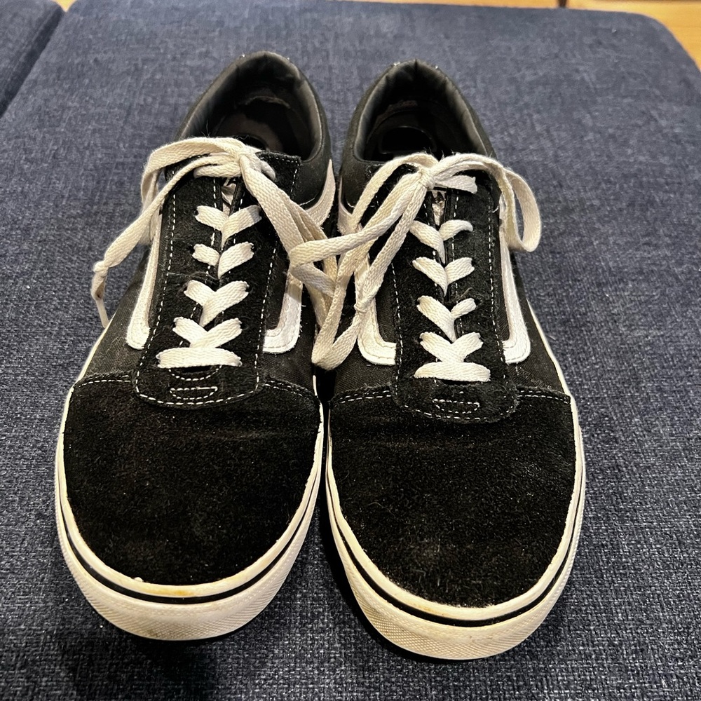 Vans Off The Wall /Black Suede/Size: Youth 6.5‎